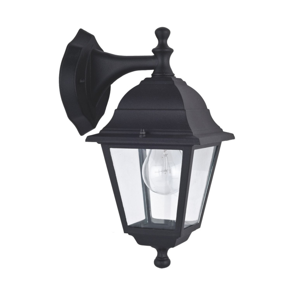Уличный настенный светильник с лампами светодиодными, комплект от Lustrof. №55282-618385, цвет черный - фото 1