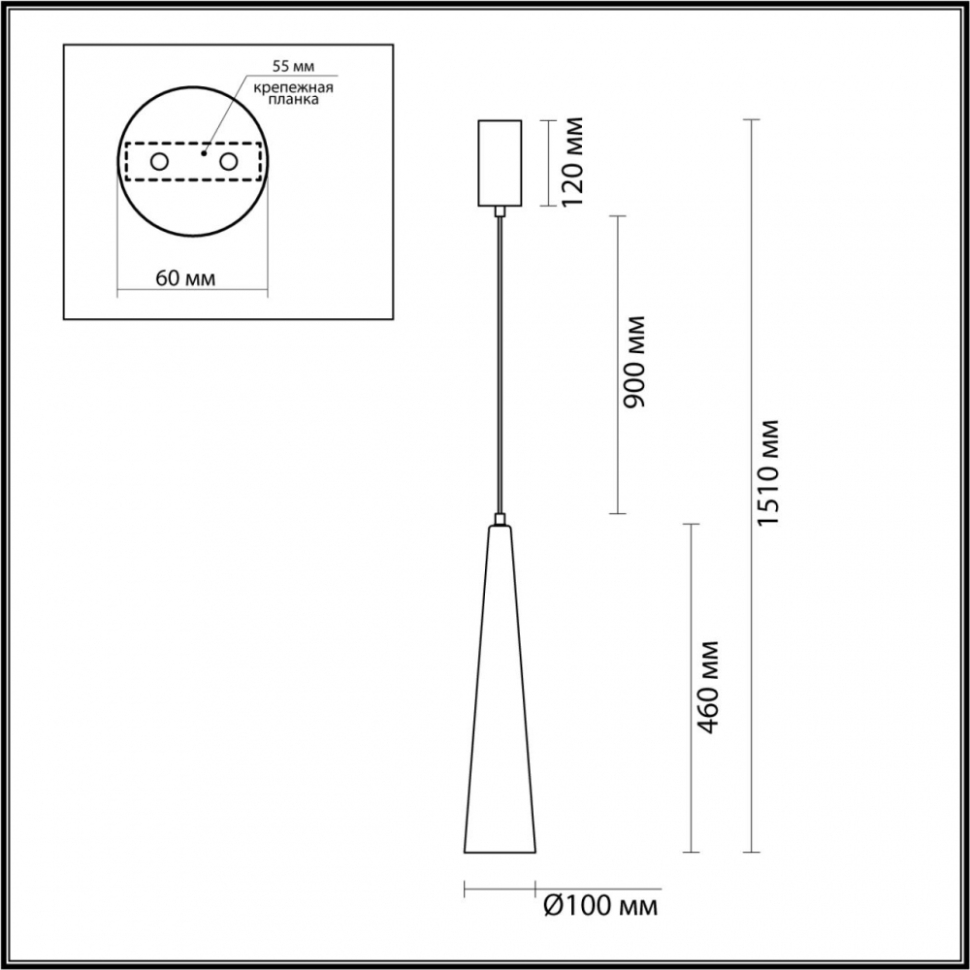 Подвесной светильник Odeon Light Lump L-Vision 5044/12L, цвет темный хром - фото 2