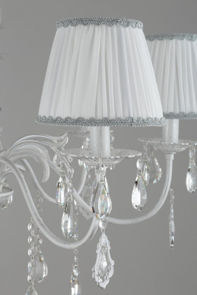 Люстра подвесная с лампочками Omnilux OML-60813-07+Lamps, цвет белое серебро OML-60813-07+Lamps - фото 4