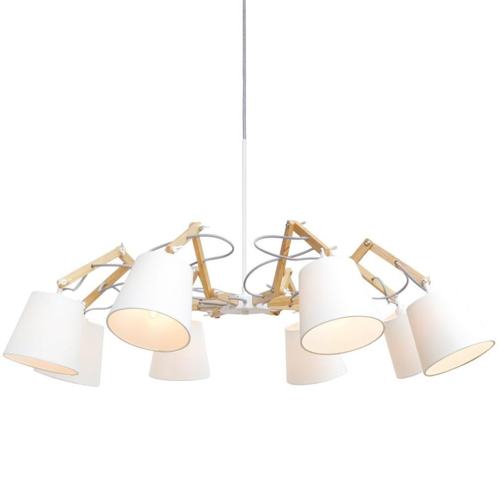 Подвесная люстра Arte Lamp Pinoccio A5700LM-8WH светильник настенный amber lamp 8261b садовый черное серебро