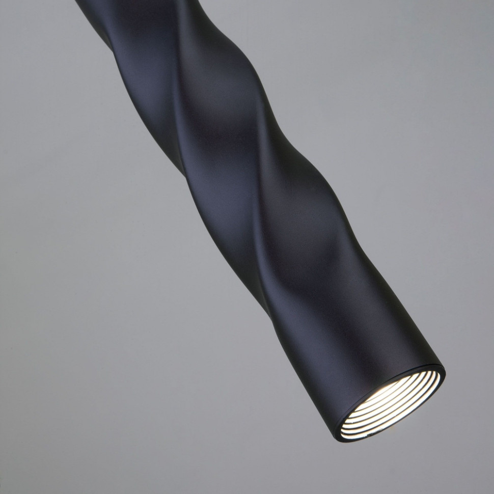 50136/1 LED черный Светодиодный подвесной светильник ЕВРОСВЕТ Scroll 50136/1 LED черный - фото 2