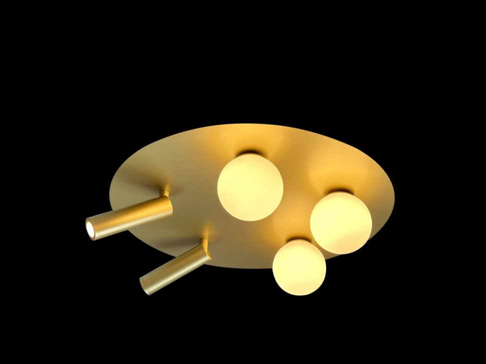 Светильник потолочный iLEDEX Telescope D4774-40 SGD, цвет золото - фото 1