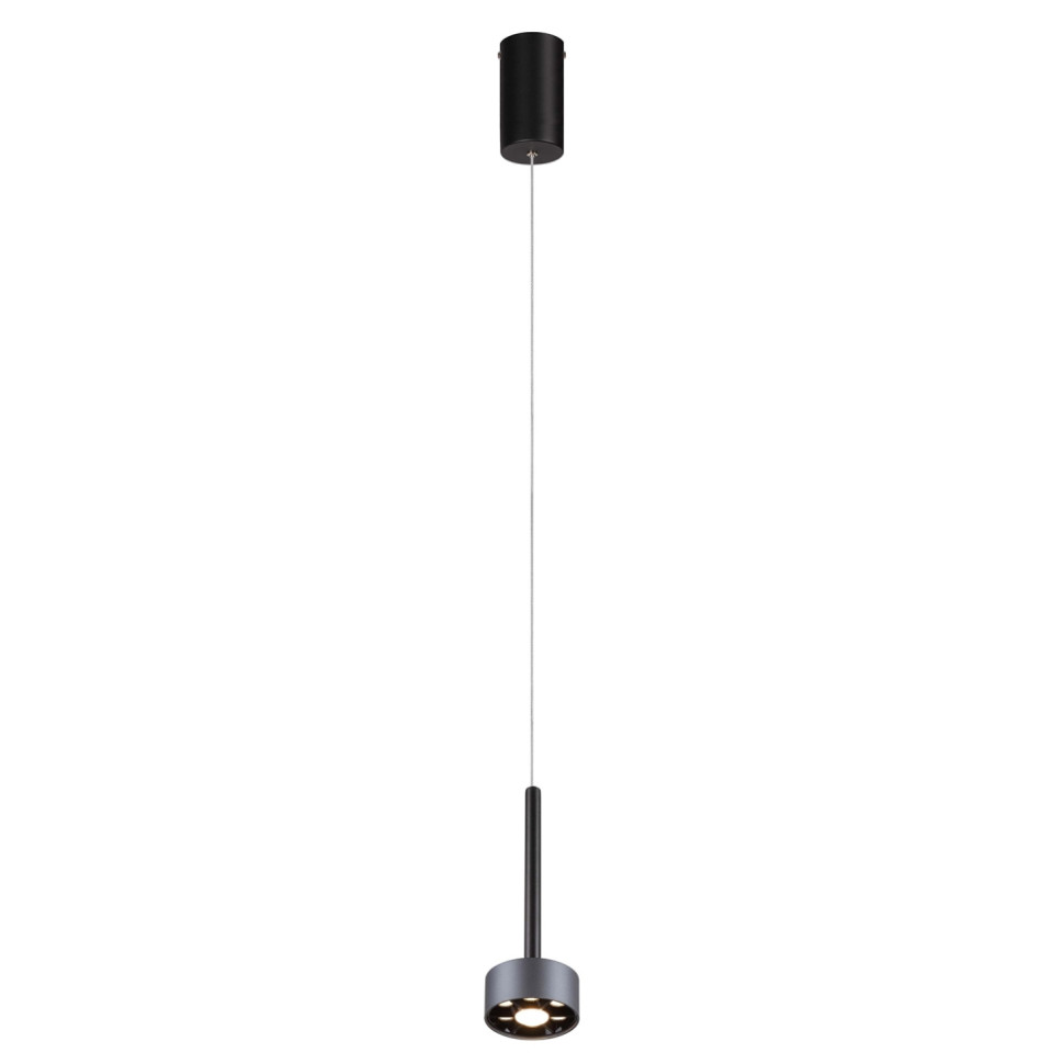 Подвесной светильник Favourite Skive 4318-1P, цвет матовый черный, темно-серый - фото 1