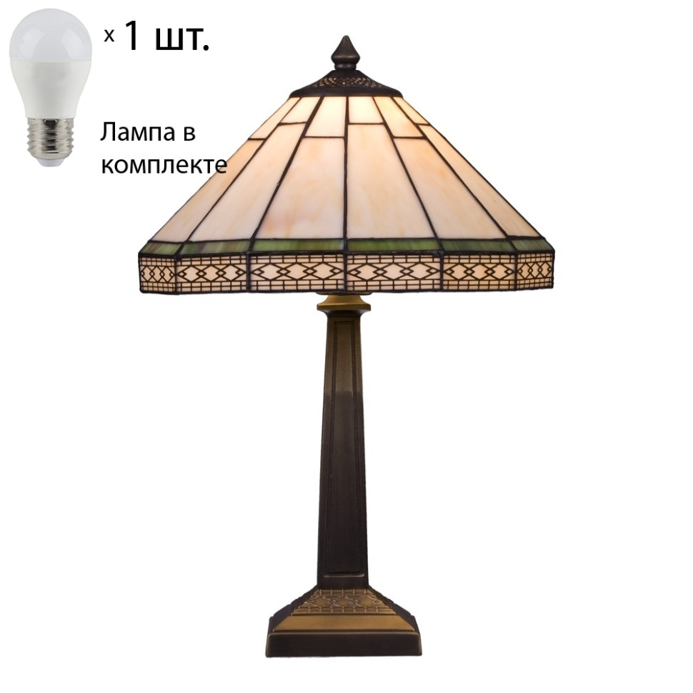 Настольная лампа с лампочкой Velante 857-804-01+Lamps, цвет античная бронза 857-804-01+Lamps - фото 1