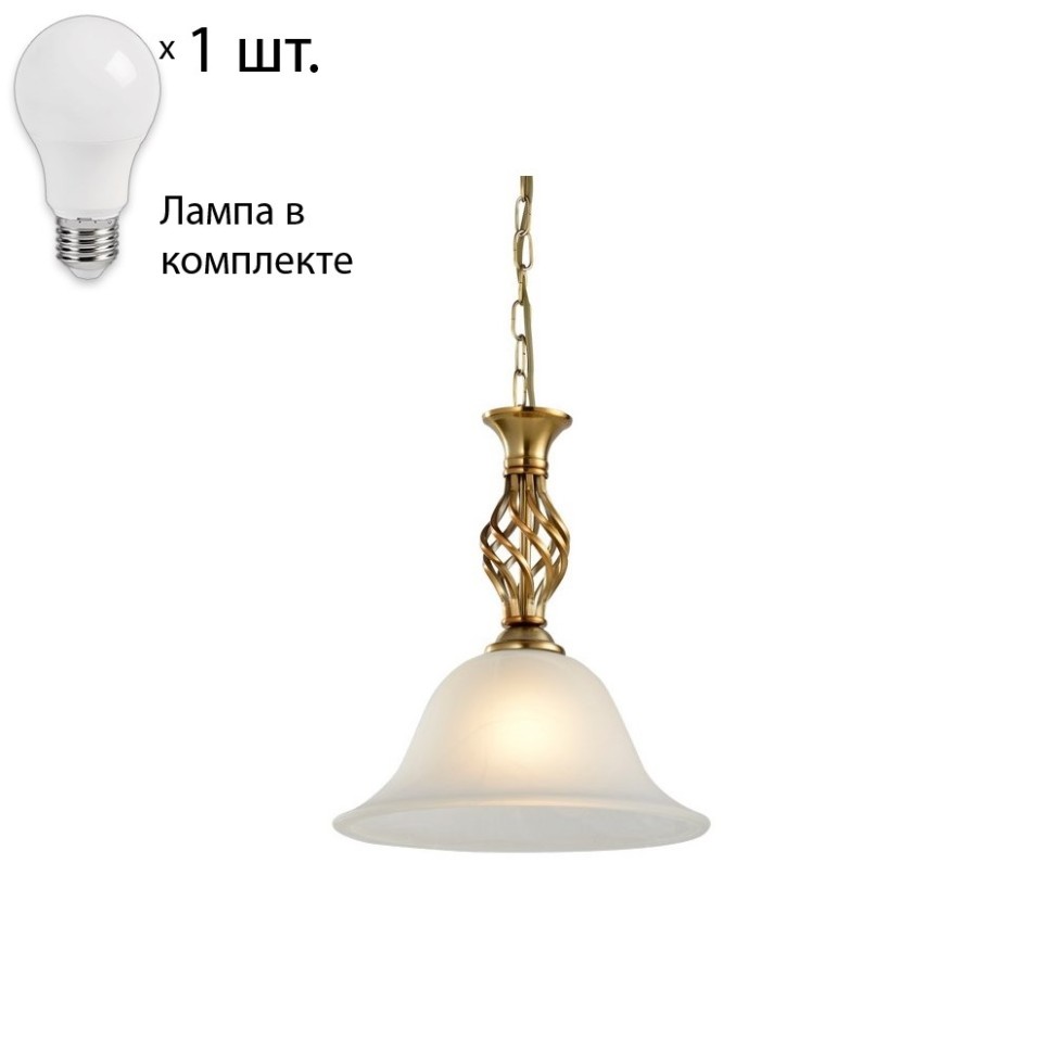 Светильник с лампочкой Arte Lamp Cono A8391SP-1PB+Lamps, цвет полированная медь A8391SP-1PB+Lamps - фото 1