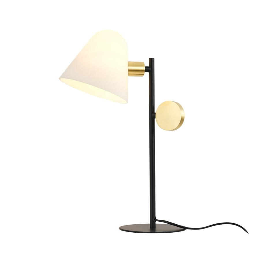 Настольная лампа Favourite Statera 3045-1T, цвет матовый черный, золото - фото 1