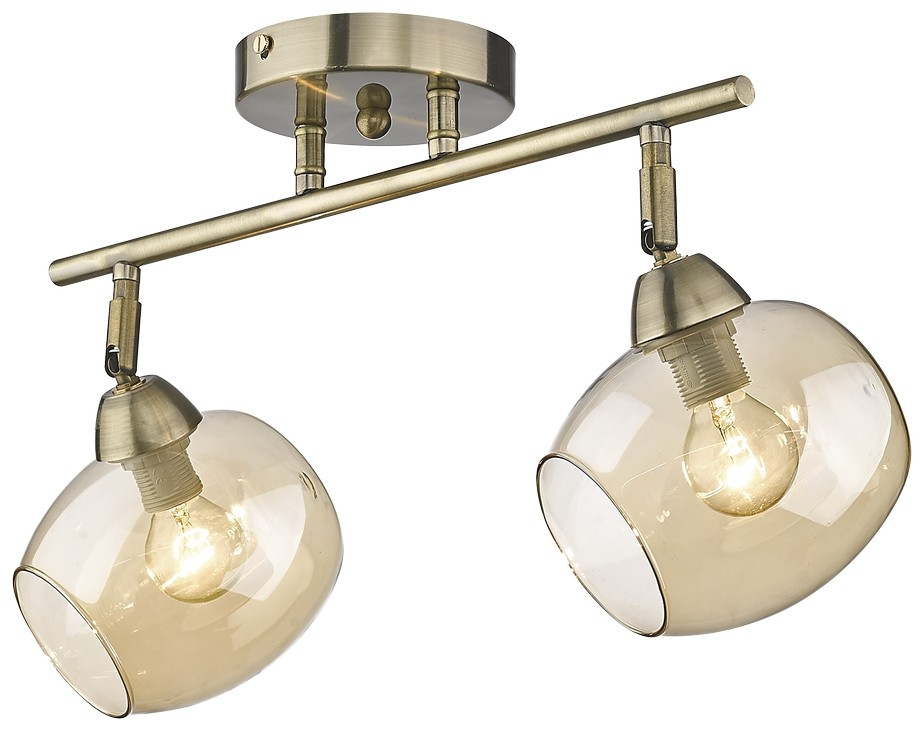 Спот и лампочки E14, комплект от Lustrof. №372304-623277, цвет бронза - фото 1