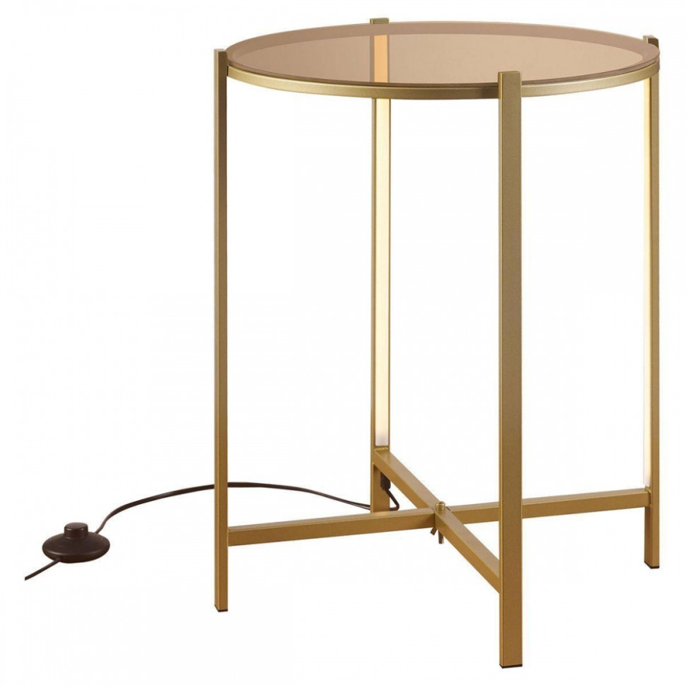 Торшер напольный Lussole SEATTLE LSP-0566 (столик с подсветкой), цвет бронзовый