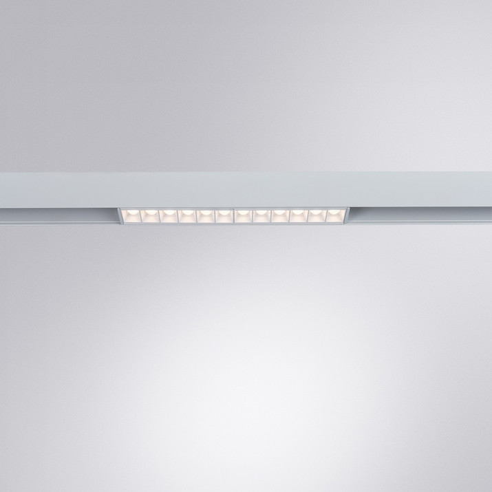 Трековый светильник 12W 4000К для магнитного шинопровода Arte Lamp Linea A4664PL-1WH, цвет белый - фото 3