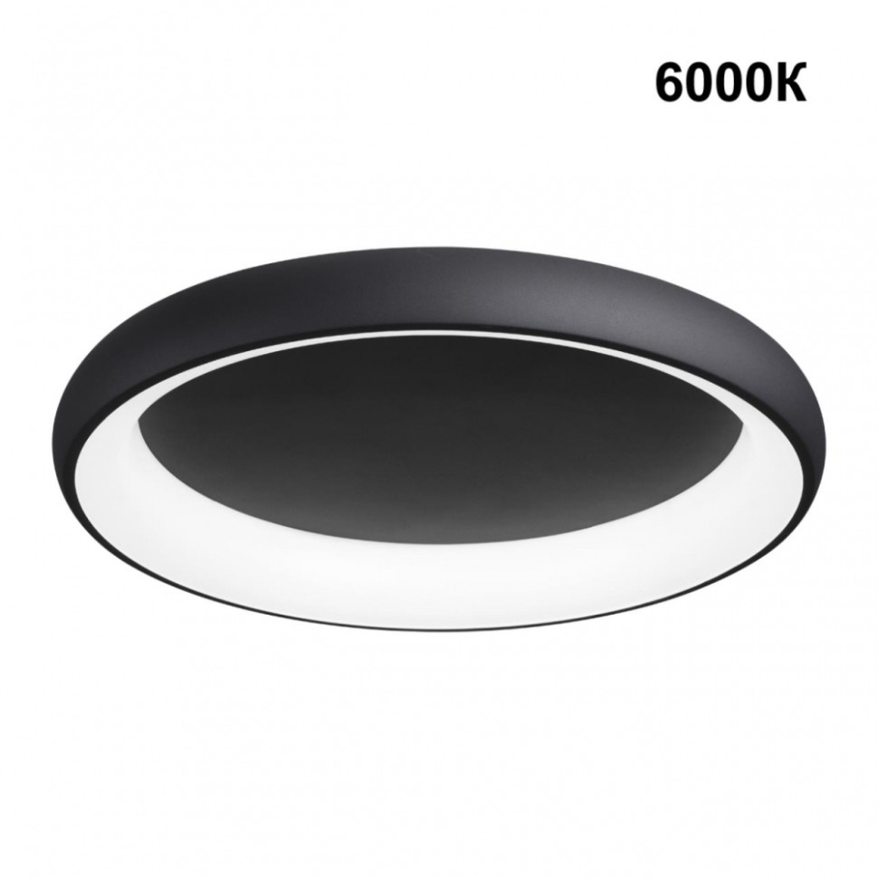 Накладной диммируемый светильник с пультом ДУ Novotech Fold 359025, цвет черный - фото 4