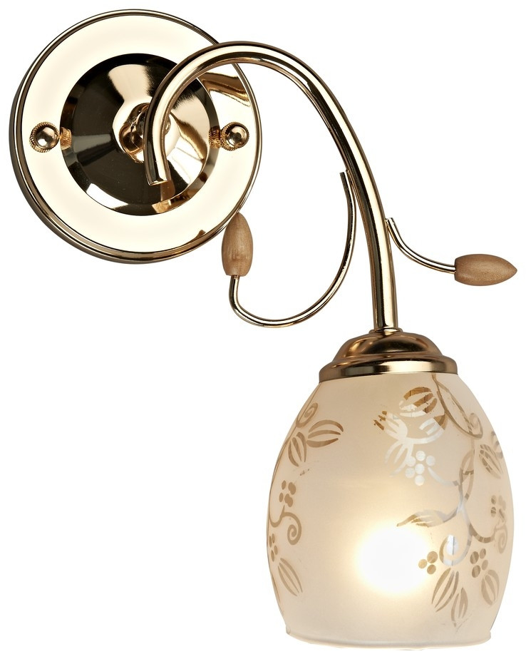 Бра с лампочкой Velante 762-301-01+Lamps E27 P45, цвет золото 762-301-01+Lamps E27 P45 - фото 2