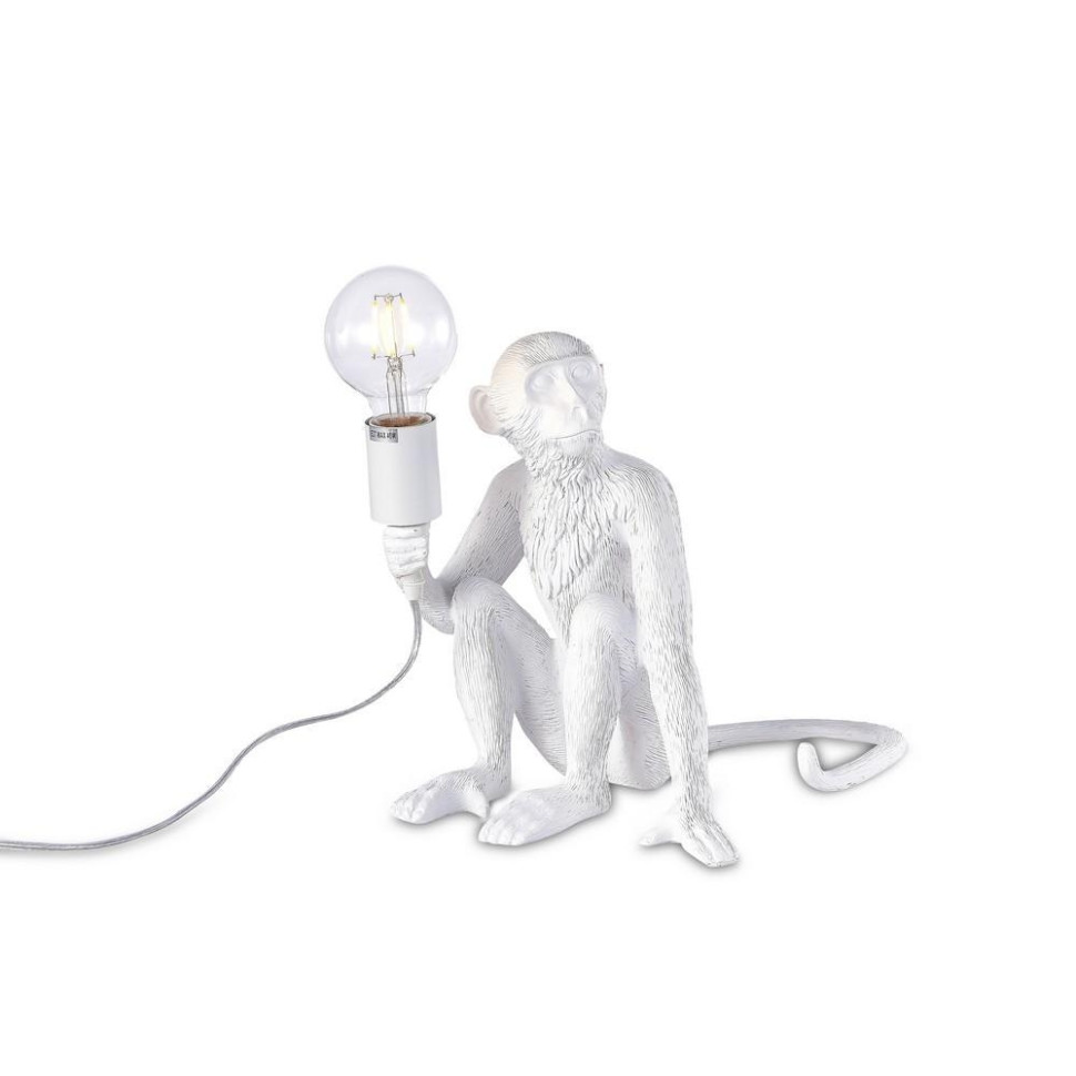 Настольная лампа обезьяна Aployt Magali APL.309.14.01, цвет белый - фото 1