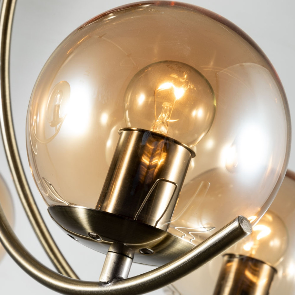 Потолочная люстра Arte lamp Scarlett с поддержкой Маруся A2715PL-5AB-М, цвет античная бронза - фото 4